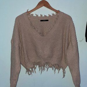 ZAFUL distressed sweater